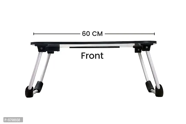 Trendy Frozen Study Table Portable Wood Multifunction Laptop-Table Lapdesk Holder Bed Study Table-thumb4