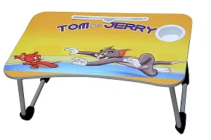 Trendy TomAnd Jerry Study Table Portable Wood Multifunction Laptop-Table Lapdesk Holder Bed Study Table-thumb1