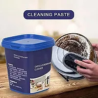 Oven And Cookware Cleaner Stainless Steel Cleaning Paste Remove Stains from Pots Pans Multi-Purpose Cleaner And Polish Removes Household Cleaning Strong Detergent Cream-thumb2