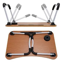 Trendy Whooden Study Table Portable Wood Multifunction Laptop-Table Lapdesk Holder Bed Study Table-thumb2
