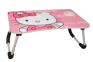 Trendy Hello Kitty Study Table Portable Wood Multifunction Laptop-Table Lapdesk Holder Bed Study Table-thumb2