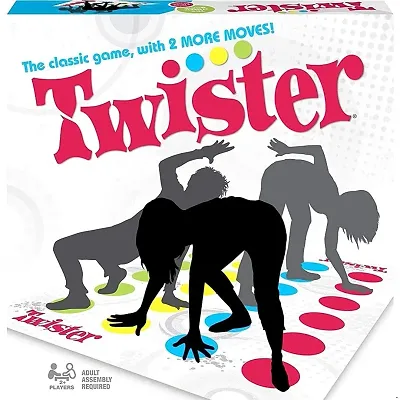 Bonanza Bigger Mat Twister Game More Colored Spots Board Game for 2 or More Players Indoor and Outdoor Game for Kids