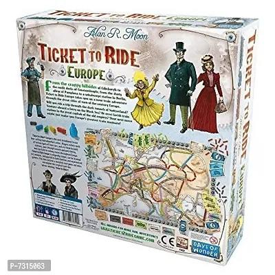 Ticket to Ride Europe Family Board Game for Adults Party  Fun Games Table Top Game-thumb2