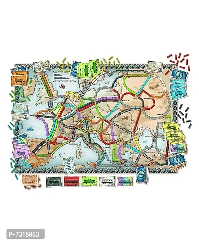 Ticket to Ride Europe Family Board Game for Adults Party  Fun Games Table Top Game-thumb4