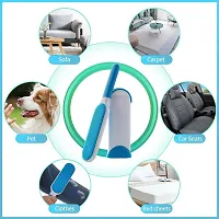 Pet Hair, Dust, Lint Remover Double Sided, Reusable Brush with Self-Cleaning Base for Clothing and Furniture, Couch, Carpet-thumb3
