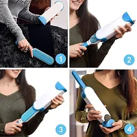 Pet Hair, Dust, Lint Remover Double Sided, Reusable Brush with Self-Cleaning Base for Clothing and Furniture, Couch, Carpet-thumb4