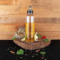 Oil Vinegar Dispenser Bottle- Transparent Leak-Proof Plastic Oil Sauce Vinegar Dispenser Bottle, Easy to Flow Food-Grade Plastic Oil Dispenser for Cooking (1000 Ml Bottle) (1)-thumb3