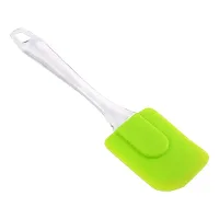 Silicone Spatula Oil Brush Set- Multicolouredpurpose Non-Sticky Small Spatula and Pastry Brush for Cake Mixer, Cooking, Baking, BBQ, Oil Brush for Kitchen Use (Set of 1, Multicolouredcolor) Small-thumb3