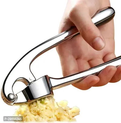 Garlic Crusher, Garlic Mincer to Press Clove and Smash Ginger Handheld Zinc Alloy Rust-Proof Tool for Kitchen -thumb0