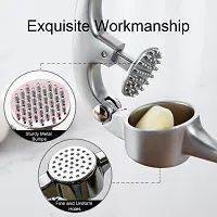 Garlic Crusher, Garlic Mincer to Press Clove and Smash Ginger Handheld Zinc Alloy Rust-Proof Tool for Kitchen -thumb1
