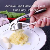 Garlic Crusher, Garlic Mincer to Press Clove and Smash Ginger Handheld Zinc Alloy Rust-Proof Tool for Kitchen -thumb2