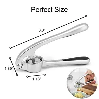 Garlic Crusher, Garlic Mincer to Press Clove and Smash Ginger Handheld Zinc Alloy Rust-Proof Tool for Kitchen -thumb4