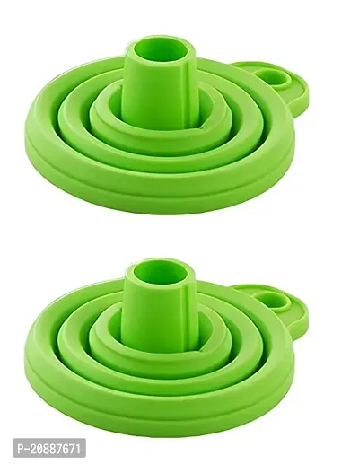 Kitchen Funnel Set Premium Food Grade Silicone Collapsible Funnel for Filling Bottles, Transferring Liquid, Powder Transfer Small Funnel - pack of 1-thumb0