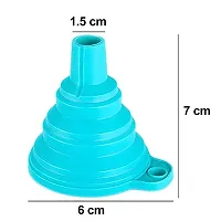 Kitchen Funnel Set Premium Food Grade Silicone Collapsible Funnel for Filling Bottles, Transferring Liquid, Powder Transfer Small Funnel - pack of 1-thumb2