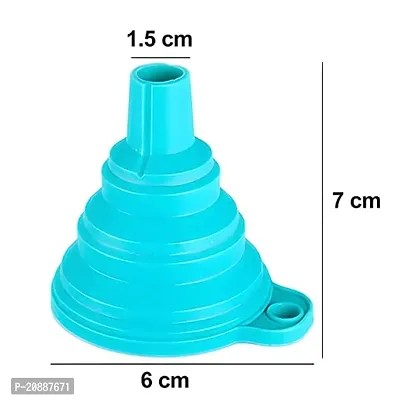 Kitchen Funnel Set Premium Food Grade Silicone Collapsible Funnel for Filling Bottles, Transferring Liquid, Powder Transfer Small Funnel - pack of 1-thumb3