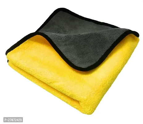 800GSM Microfiber Double Layered Cloth Extra Thick Plush, Lint Free Microfiber Towel for Home Kitchen cleaning Pack of 1-thumb0