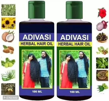 Adivasi Herbal Premium quality hair oil for hair Regrowth oil (Pack of 2)