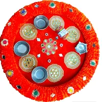 Artificial Marigold Pooja Thali-thumb3