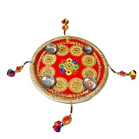 Stainless Steel Decorative Pooja Aarti Thali || Puja Articles-thumb1