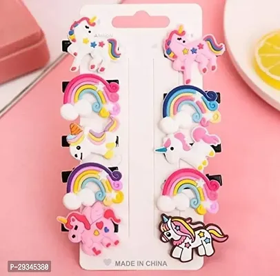 10pcs Rainbow Unicorn Multicolor Hairpin-thumb2