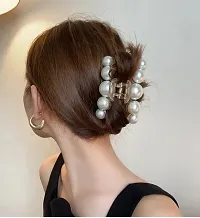 2 Pc Pearl Hair Claw Pearls Hair Clips-thumb4