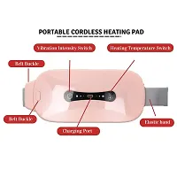 Heating Pad Massager | Period Pain Relief Device | Portable Cordless | 3 Speed - 4 Modes | Backpain  Stomach Pain | Wireless  Wearable | Women  Girl-thumb1