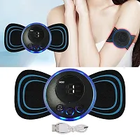 Portable Butterfly Body Massager for Pain Relief ems Neck Massager Machine with 8 Modes and 19 Strength Levels (Black)-thumb3
