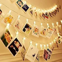 20 Photo Clip LED String Lights for Photo Hanging, Birthday, Festival, Wedding, Party for Home, Patio, Lawn, Restaurants Home Decoration (Warm White)-thumb1