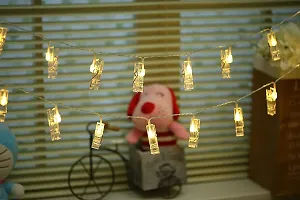 Clip Light - Electricals Adorable Beautiful Bright Lightening So Attractive and Golden Color16 Pieces Photos Clips Lights, Photo Clips String Light Diwali Christmas Festival-thumb3