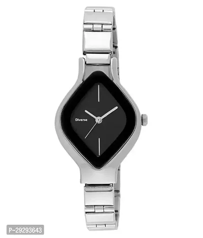 Stylish Black Metal Analog Watches For Women