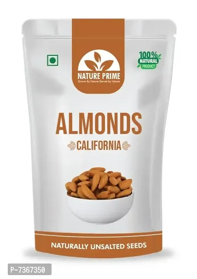 Nature Prime Fresh Almonds 250gm | Badam | Healthy and Tasty Dry Fruits Delicious Snacks-thumb0