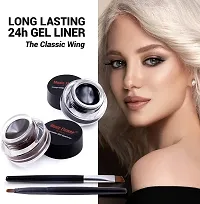 RAZY Exclusive Makeup Combo Of Music Flower Gel Eyeliner With Loose Powder and HD Contour Stick 3 Items in the set-thumb1