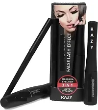 RAZY Combo set of 5 with Portable Mini Hair Straightner With Kajal, Eyeliner, Mascara and Pen Kajal For Eye and Hair Care 5 Items in the set-thumb2