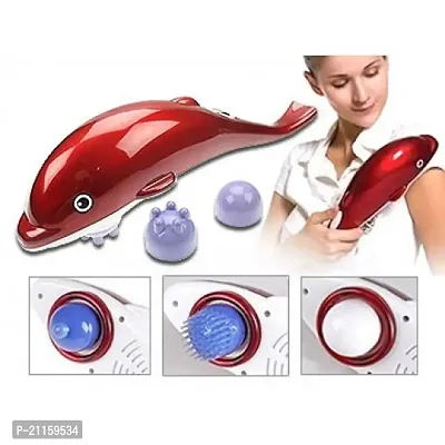 Dolphin Fish Handheld Massager Machine with Vibration, Magnetic, Far Infrared Therapy to Aid in Pain and Stress Relief For Men and Women big size power source from directly to Plug in-thumb4