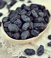 Black Raisins |Seedless Dry Grapes | Kali Kishmish| Black Kismis | Dry Fruits (1kg)-thumb3