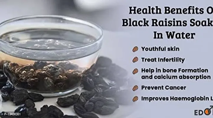 Black Raisins | Kali Daakh | Seedless Dry Grapes | Kali Kishmish| Black Kismis | Kaali Dakh | Dakha | Regular Dry Fruits (500gm)-thumb4