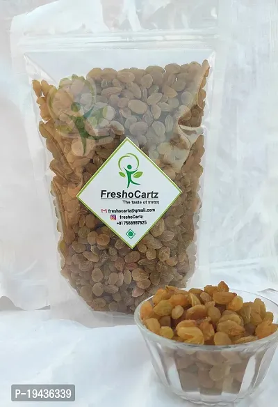 Yellow Kishmish | Pilli Kismis| Dried Grapes | Pili Kismish | Golden Raisins | Daakh | Dakh [100%Pure] (2kg)-thumb2