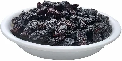 Black Raisins |Seedless Dry Grapes | Kali Kishmish| Black Kismis | Dry Fruits (250gm)-thumb1