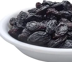 Black Raisins | Kali Daakh | Seedless Dry Grapes | Kali Kishmish| Black Kismis | Kaali Dakh | Dakha | Regular Dry Fruits (1.5kg)-thumb1