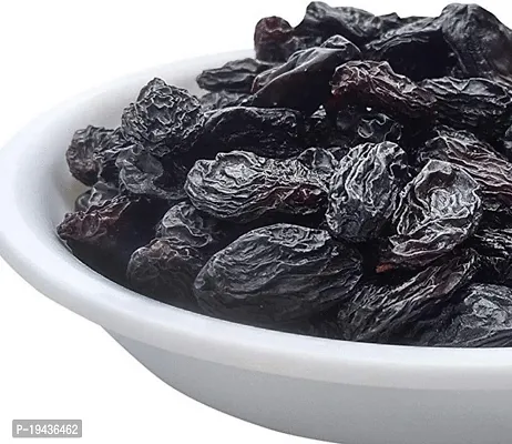 Black Raisins | Kali Daakh | Seedless Dry Grapes | Kali Kishmish| Black Kismis | Kaali Dakh | Dakha | Regular Dry Fruits (1.5kg)-thumb2