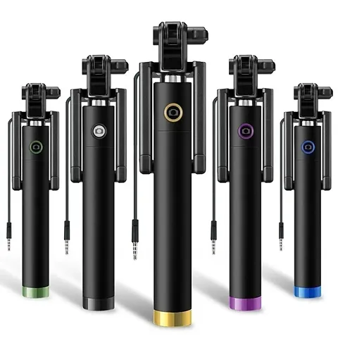 Collection Of Wired Selfie Sticks