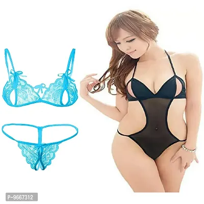 Women's Sexy Net Lace Lingerie Set/Bikini Set/Bra Panty Set for