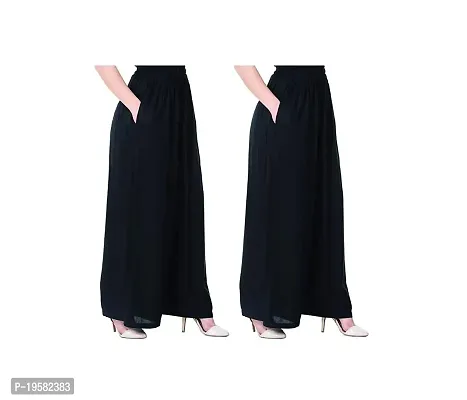 Buy STRICKLIN Women's Rayon Loose Fit Flared Wide Leg Palazzo Pants Soft  Plain | Solid Design with Drawstring Elastic - Wine Online at Best Prices  in India - JioMart.