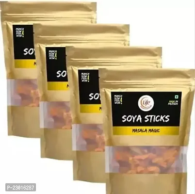 Life Soya Stix Masala Magic Healthy Party And Evening Snack-Pack Of 4, 37.5 Grams Each