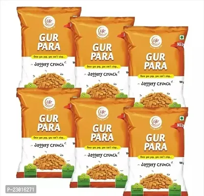 Life Gur Para Healthy Indian Snacks- Pack Of 6, 100 Grams Each-thumb0