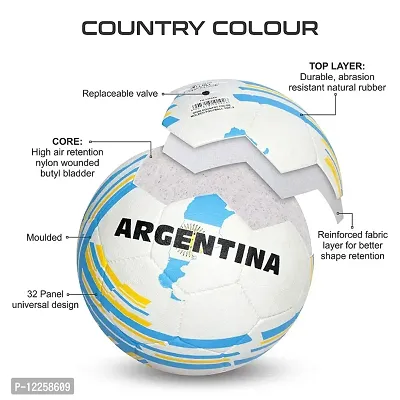 Nivia Country Colour Rubber Moulded Football, Size 3. Colour may vary depends on stock availability.-thumb4