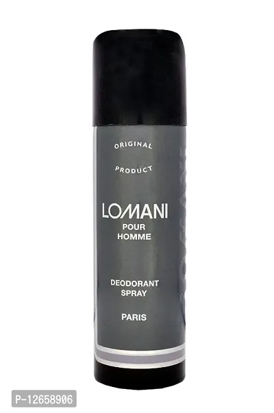 LOMANI PARIS Pour Homme Deodorant Body Spray for Men, 200ml - Pack of 2