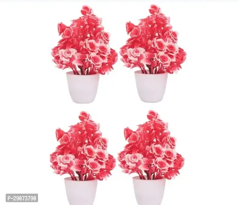 Artificial Flowers and Plant Pack of 4