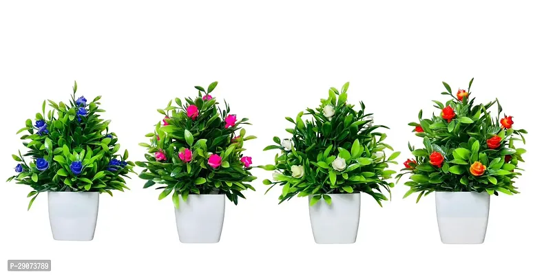 Artificial Flowers and Plant Pack of 4