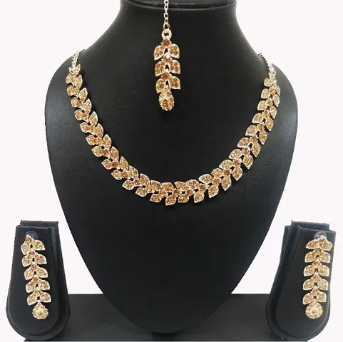 Beautiful Alloy Crystal Jewellery Set for Women